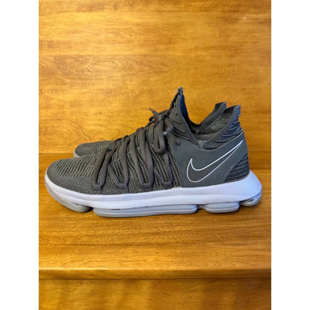 Nike Zoom KD 10 Wolf Grey Basketball Shoes Mens 10.5 Sneaker athletic shoe - Picture 6 of 11
